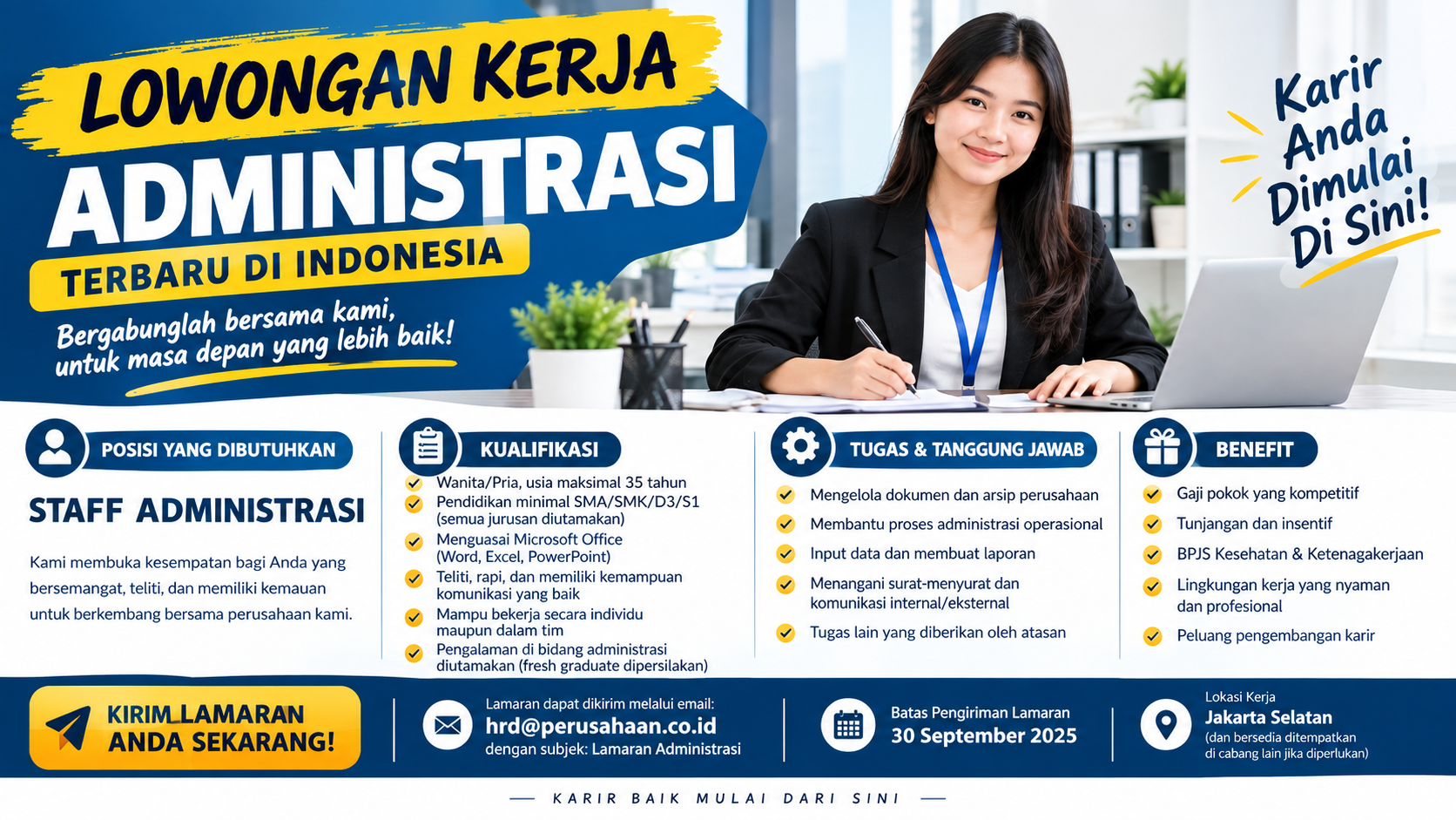 Lowongan Kerja Administrasi Terbaru di Indonesia